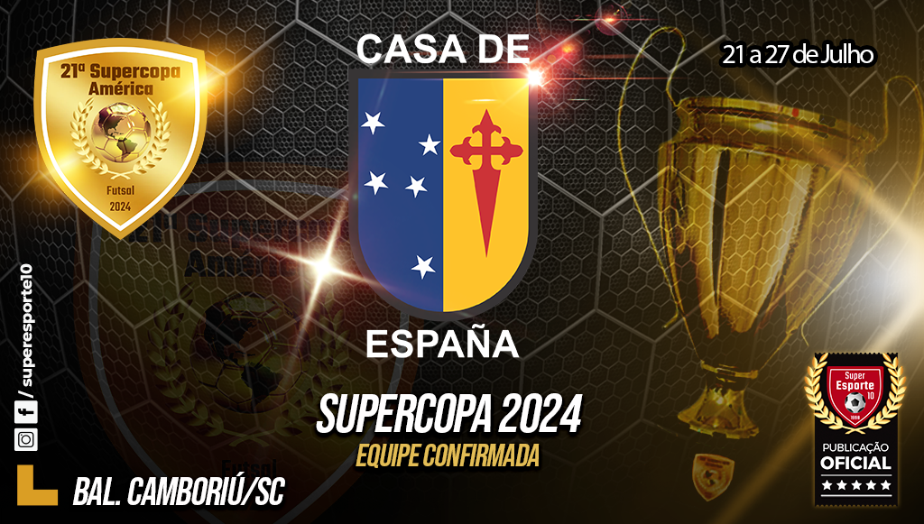Casa de España, do RJ, estará de volta à Supercopa em 2024