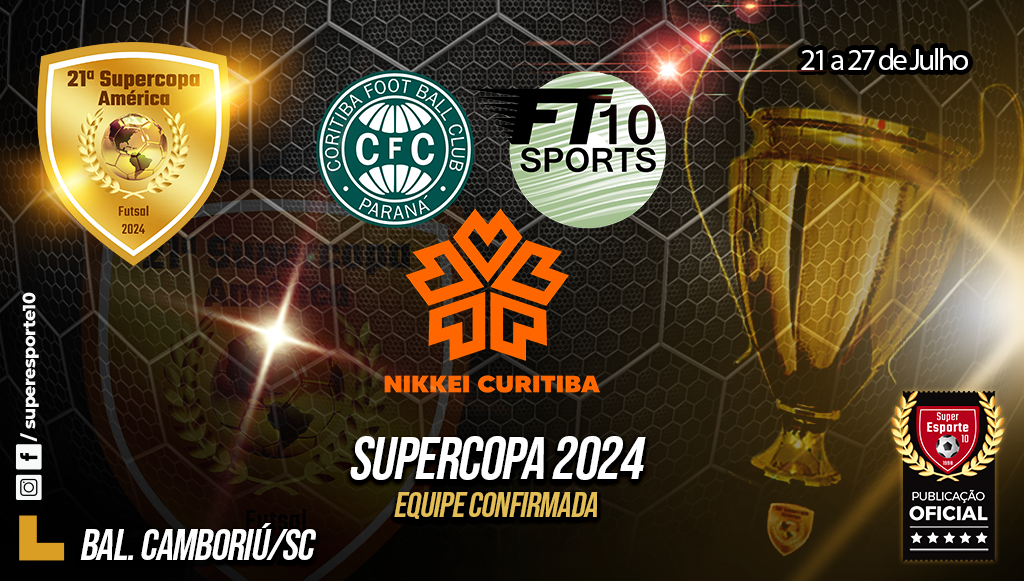 Coritiba/Nikkei/FT10 Sports é mais uma presença na Supercopa