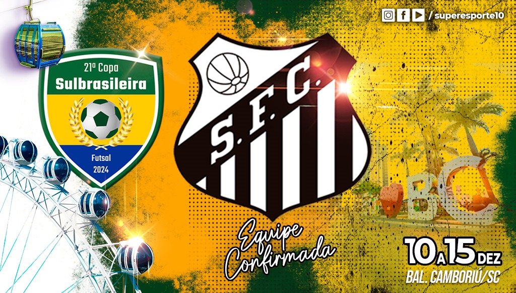 Santos F. C. confirma presença na 21ª Copa Sulbrasileira